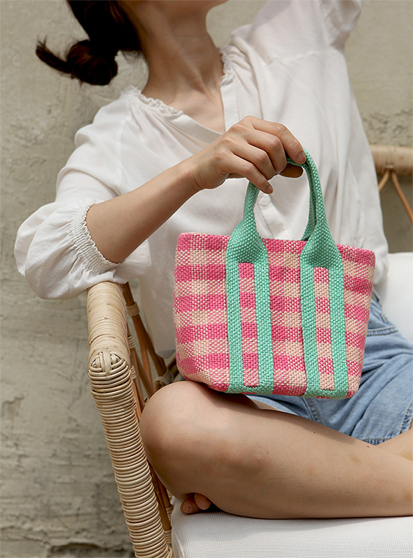 Tricolor Bag (Pink)