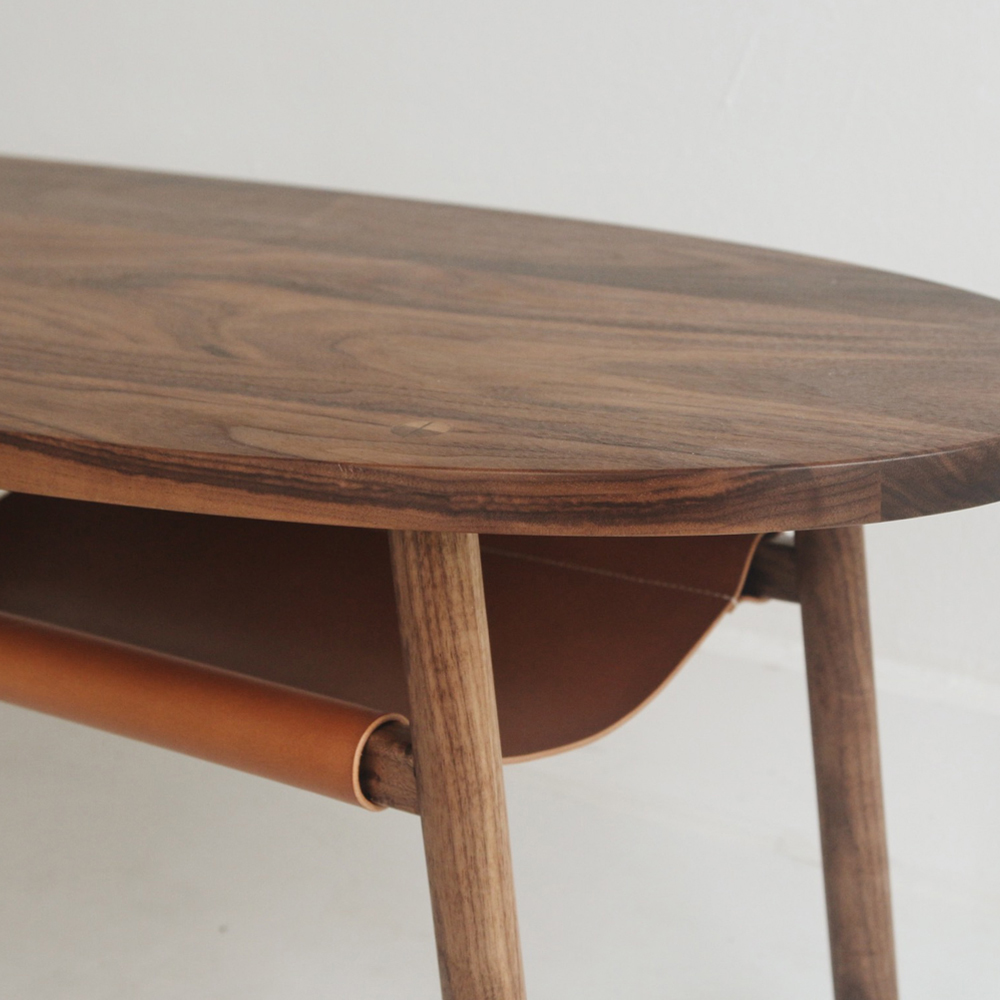 Leather Low Table