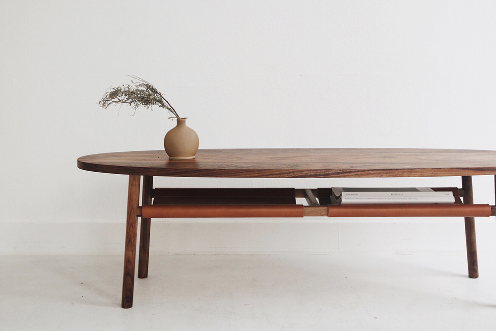Leather Low Table