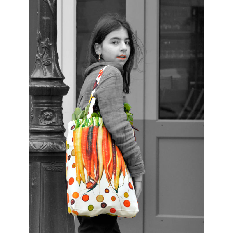 Graphic Vegetable tote bag Carrots