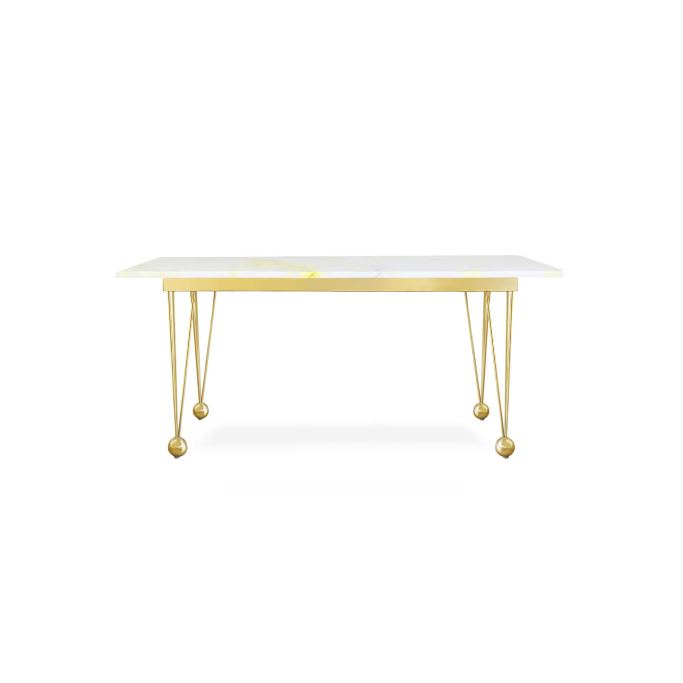 LIAM GHIM DESIGNER DINING TABLE - GOLD