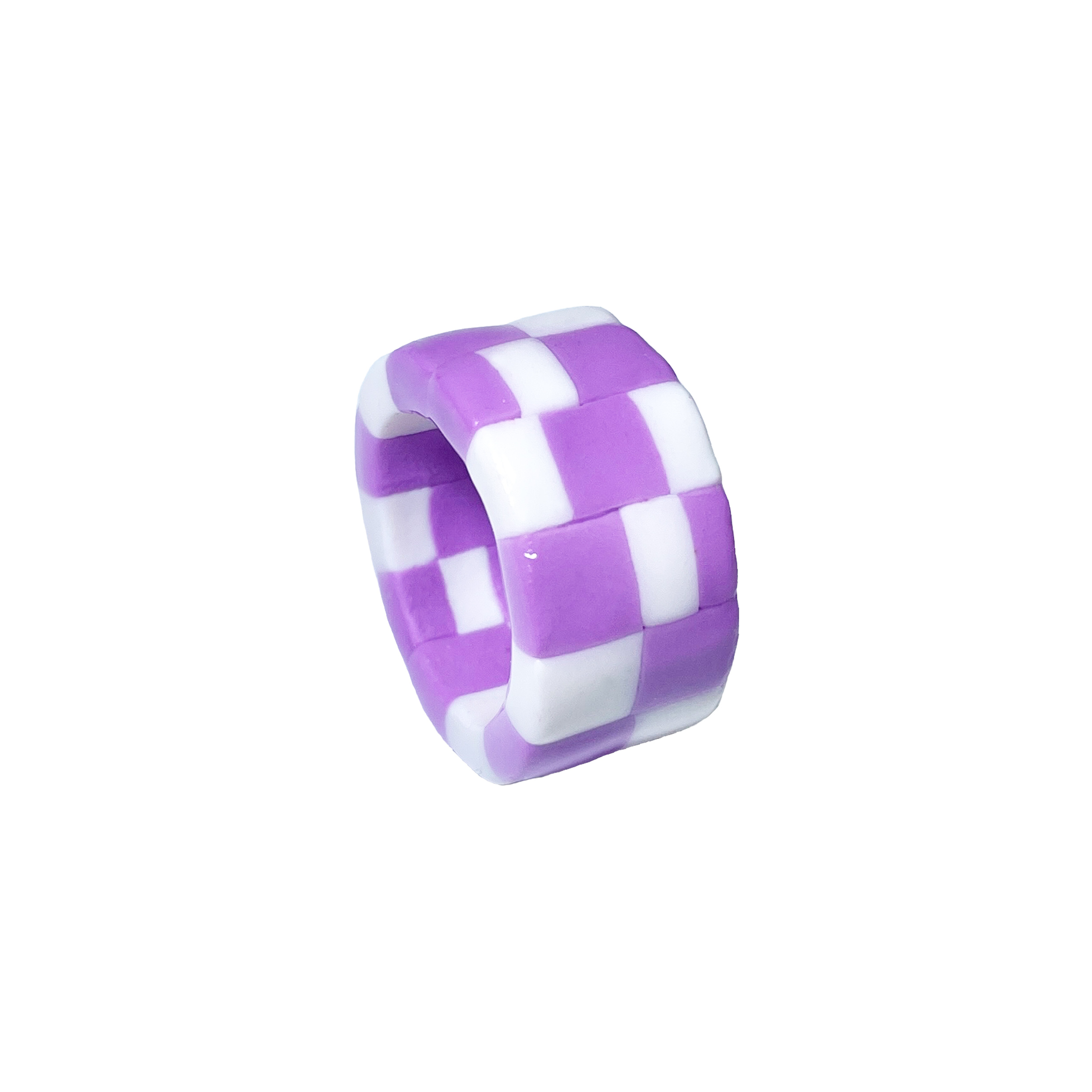 Lavender Check Ring