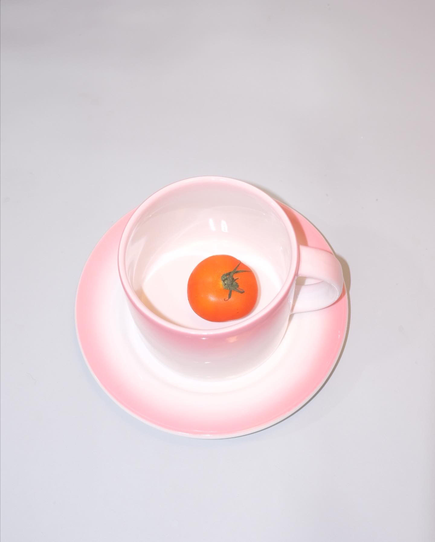 gredient mug/plate(pink)