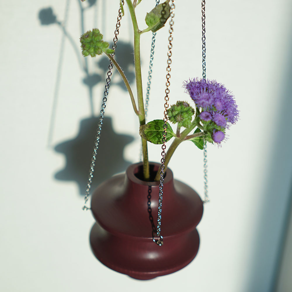 Hanging Garden-Hanging vase 와인+실버체인