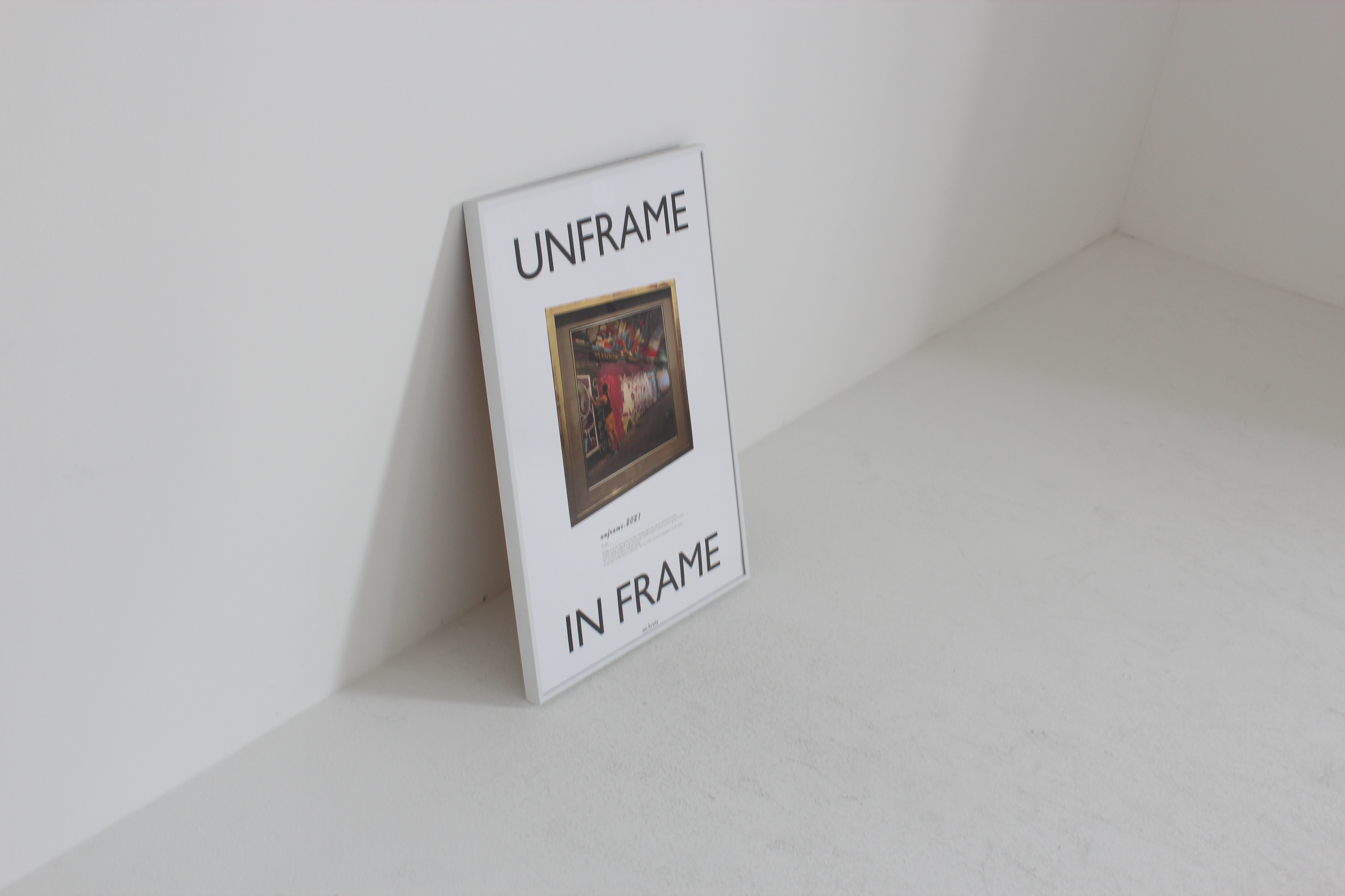 Unframe in frame poster