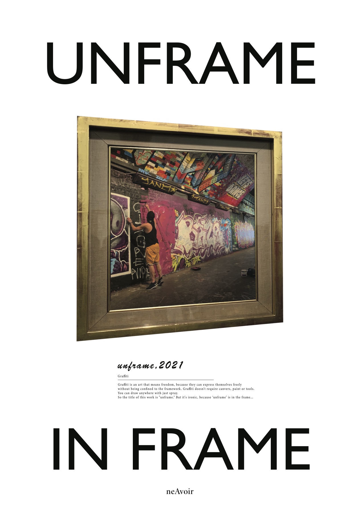 Unframe in frame poster