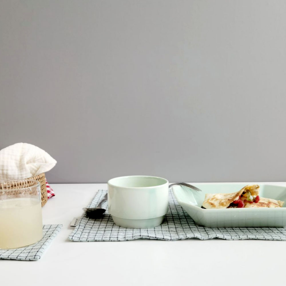 [hyun-arts] 린넨 체크 식탁매트 테이블매트 키친크로스 (4가지 색중 택1) 현아트