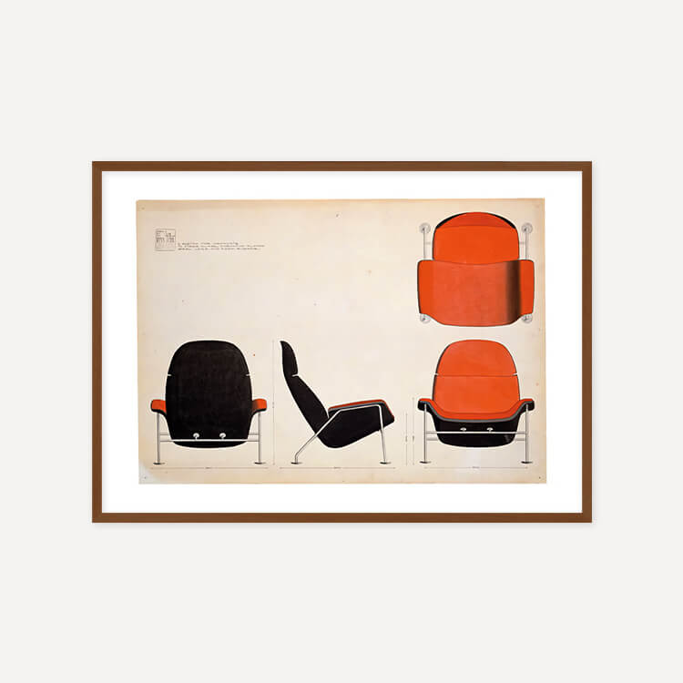 핀 율 / Press I, Red chair, 1964