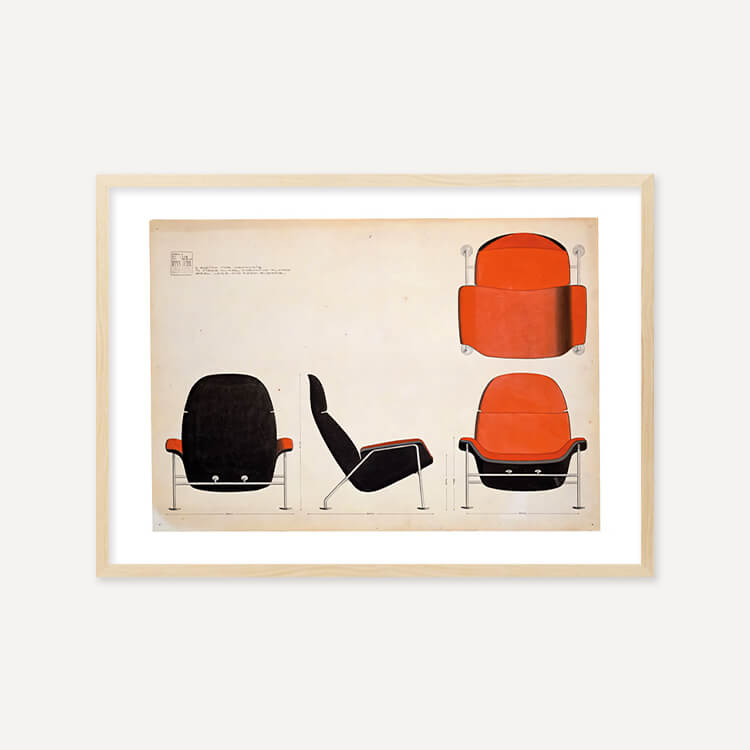 핀 율 / Press I, Red chair, 1964