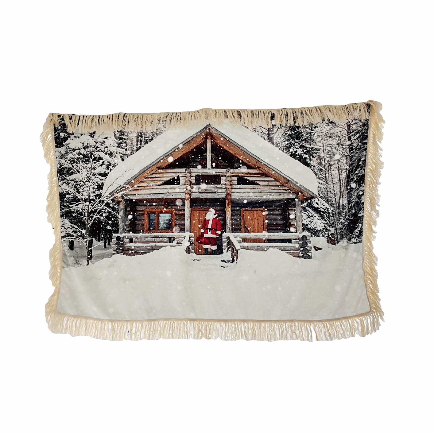 Santa Village Blanket - horizontal