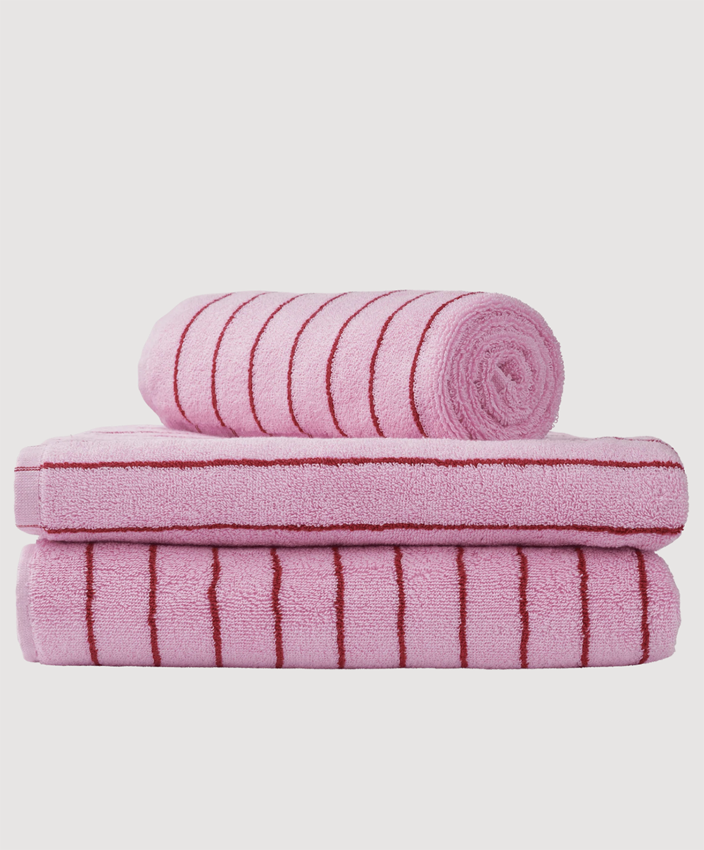 Bongusta - Naram Towel (Baby pink & Ski patrol)