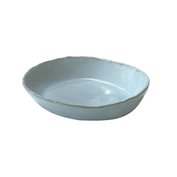 Ice mint oval plate