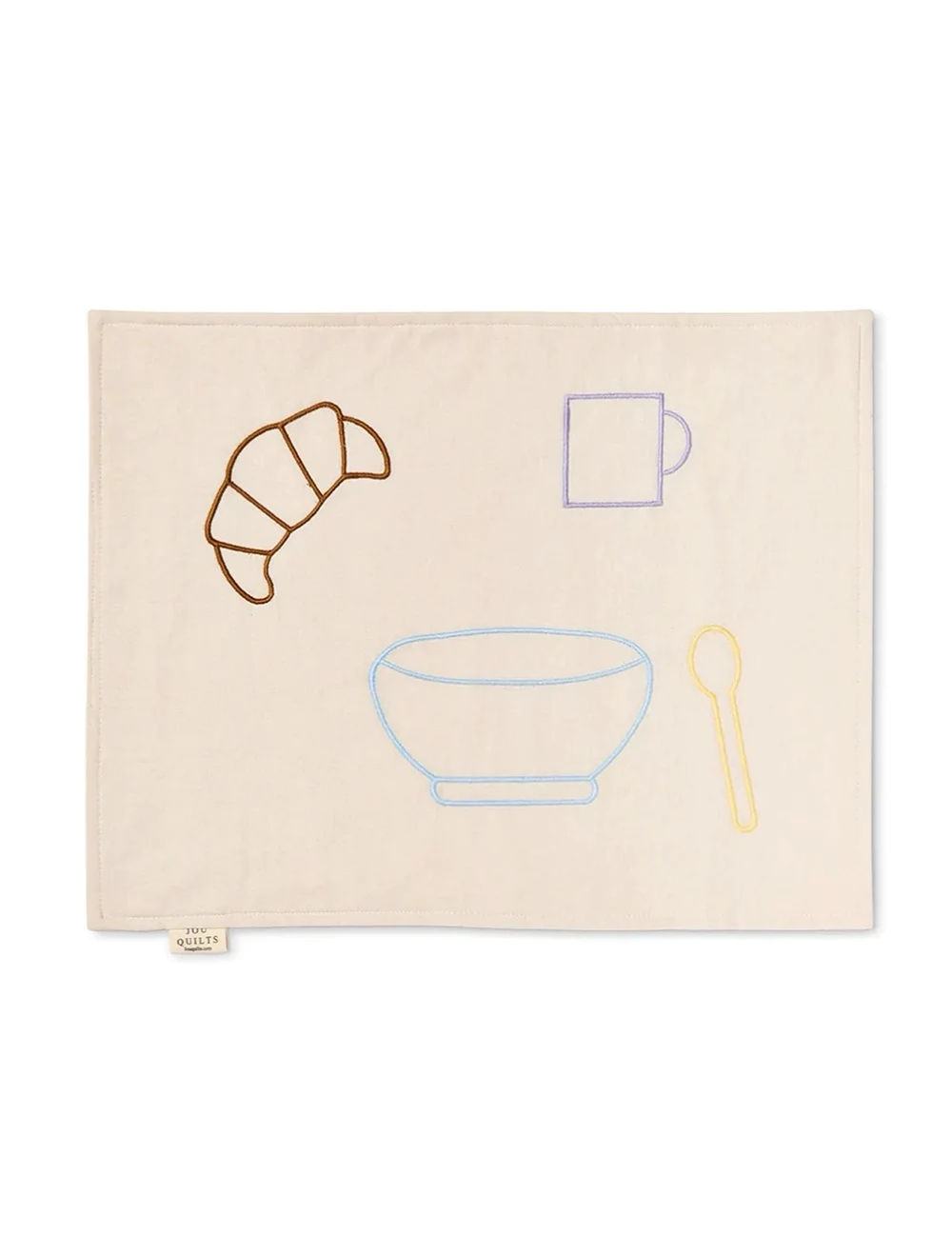 (JOU QUILTS) Embroidery Place Mat - Breakfast