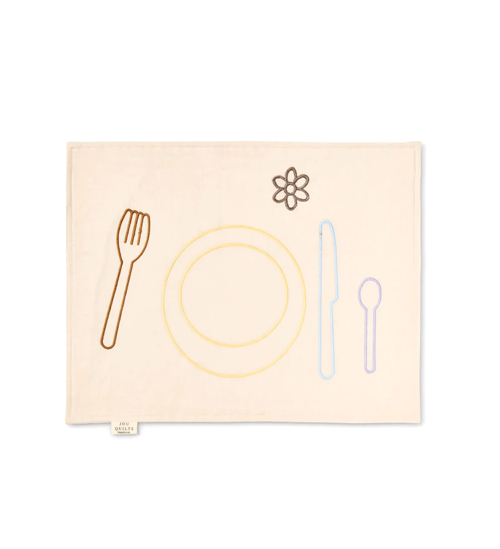 (JOU QUILTS) Embroidery Place Mat - Dinner