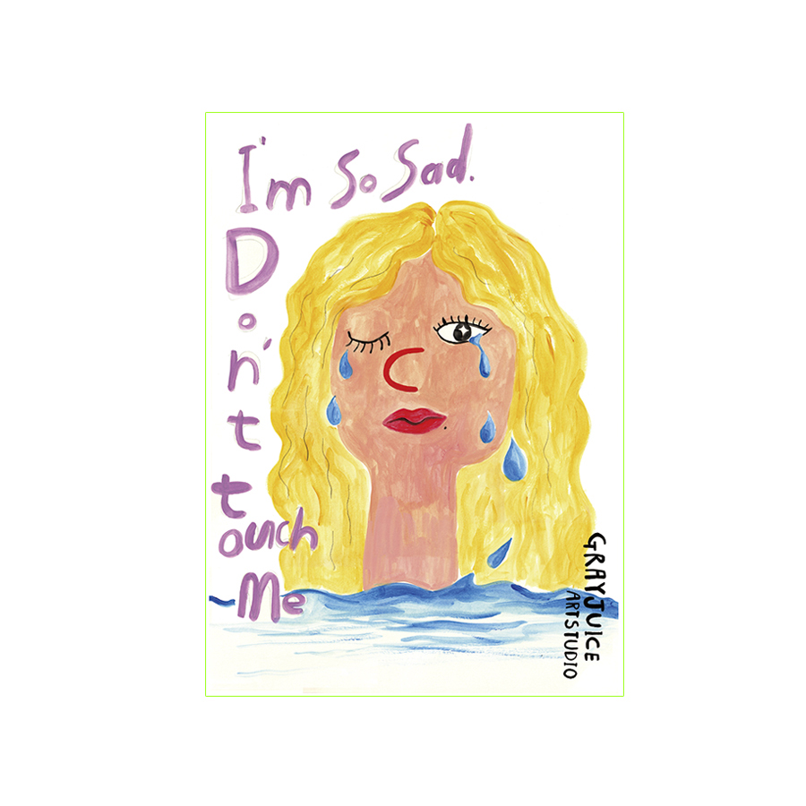 I am So Sad-드로잉 포스터 (Size 50x70)