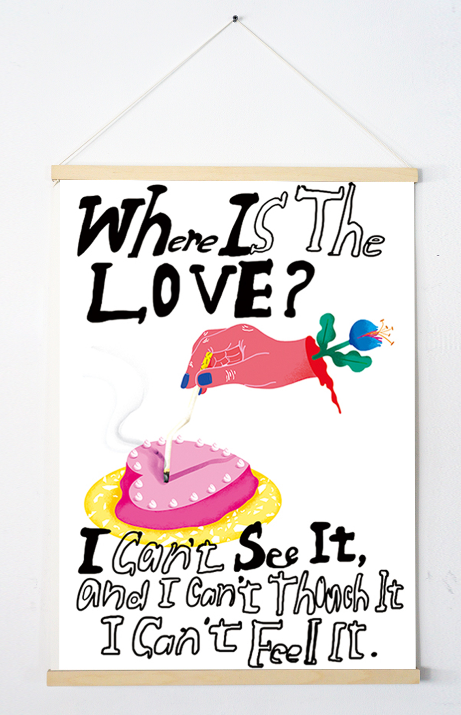 Where Is The Love-드로잉 포스터 (Size 50x70)