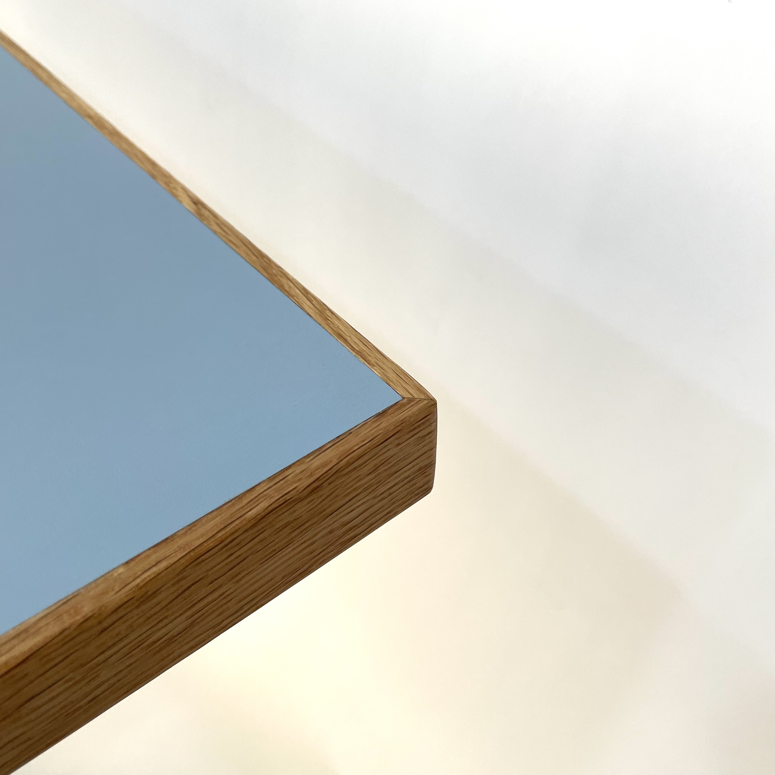 브린그라운 우드엣지 호마이카 테이블 1600 x 750 HPL 자작합판 미드센추리모던테이블