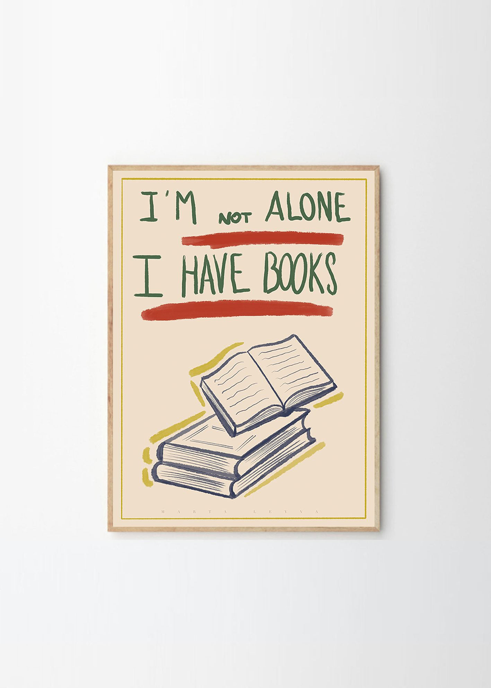 (The Poster Club) Marta Leyva, I Have Books