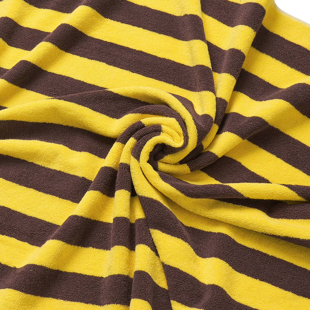 테리 비치 타올 Terry Beach Towel Brown Yellow