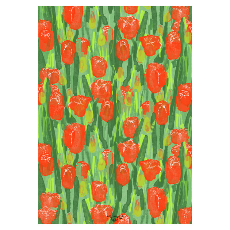tulips garden 포스터