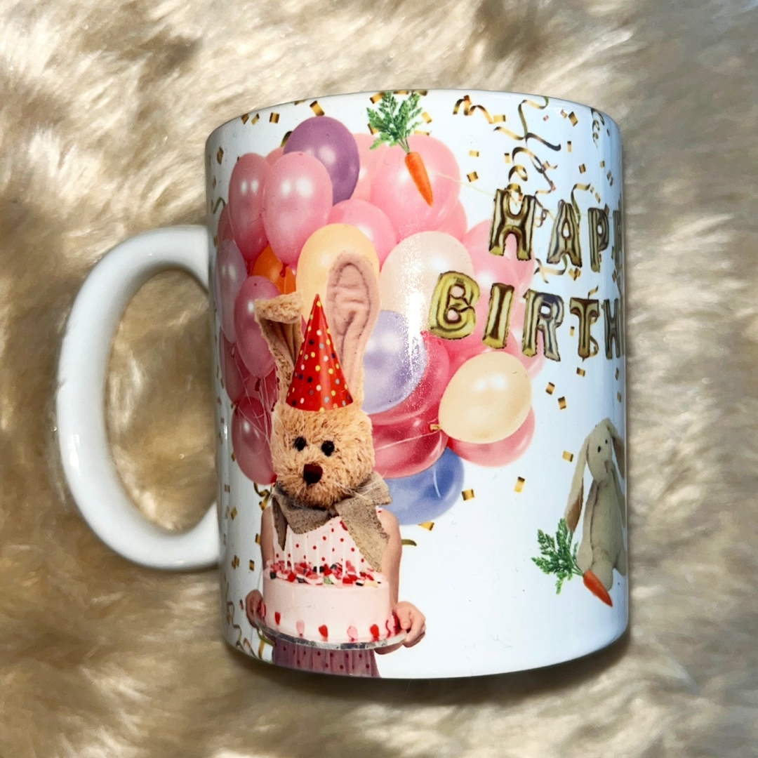 Rabbit\\\'s Birthday Mug (Gold Fanfare)