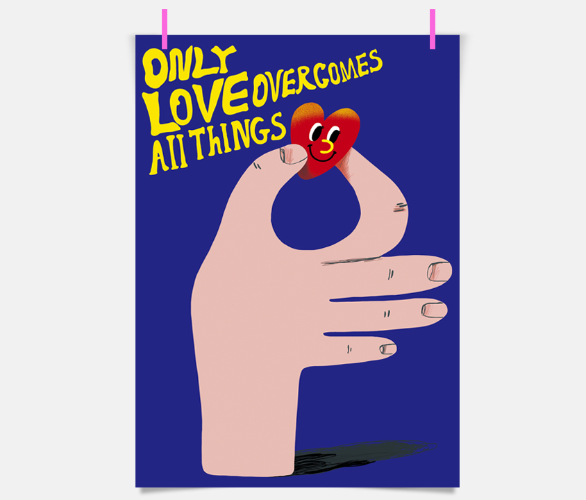 온리 러브_아트 포스터 Only LOVE (size A3 / 5070)