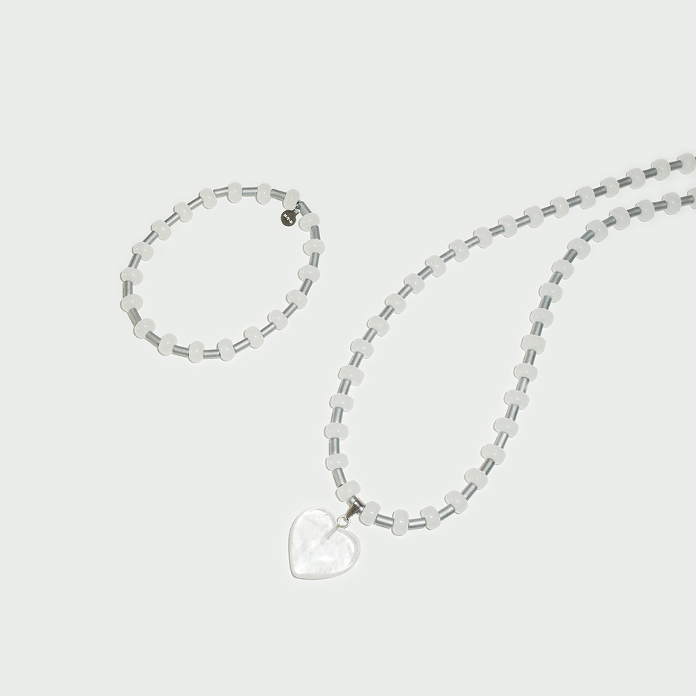 Happy Your Necklace_HAILSTONE [ WHITE ]