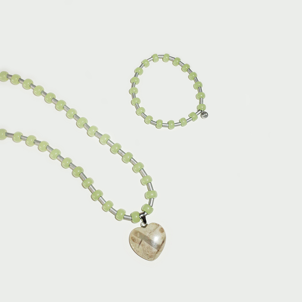 Happy Your Necklace_HAILSTONE [ BEIGE ]
