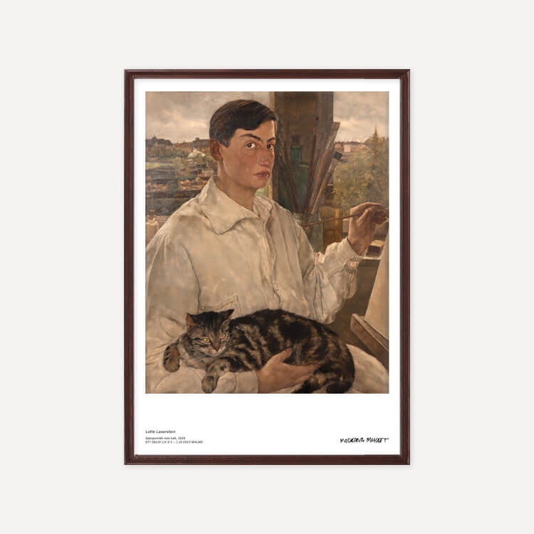 로테 라저슈타인 / Self-portrait with cat, 1928