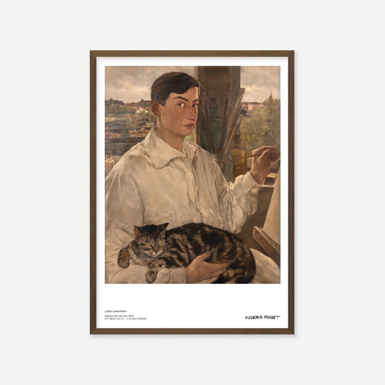 로테 라저슈타인 / Self-portrait with cat, 1928